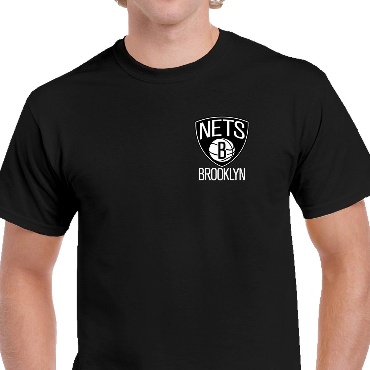 P00464 Męska Koszulka Dla Fana NBA Koszykówka Brooklyn Nets Czarna Xxl