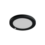 Lampy sufitowe - Plafon Erga okrągły czarno-biały LED 17W 3000K-6500K 1600lm z czujnikiem ruchu wym: 2 x 23 cm IP20 tworzywo sztuczne Kanlux - miniaturka - grafika 1