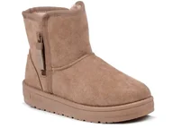 Botki damskie - Botki damskie zimowe Big Star OO274A165 śniegowce ocieplane beżowe-36 - miniaturka - grafika 1