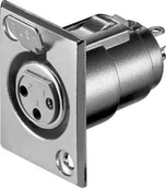 Akcesoria do słuchawek - Goobay Gniazdo mikrofonowe wbudowywane, 3 Pin - Styki 3 Pin - miniaturka - grafika 1