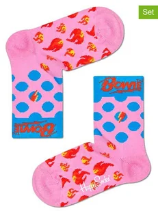 Happy Socks Skarpety (2 pary) w kolorze jasnoróżowym - Skarpetki damskie - miniaturka - grafika 1