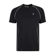 Koszulki męskie - Męska Koszulka z krótkim rękawem FILA LEXOW RAGLAN FAM0317-80010 – Czarny - miniaturka - grafika 1