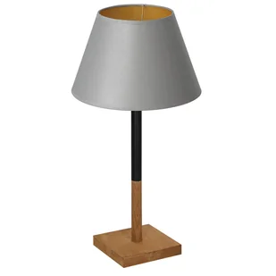 Luminex Table lamps 3751 lampa stołowa lampka 1x60W E27 czarny/szary/naturalny/złoty - Lampy stojące - miniaturka - grafika 1