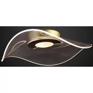 Lampy sufitowe - Altavola Design Velo lampa podsufitowa 1x30W LED satynowe złoto/przezroczysty LA101/CE1_gold - miniaturka - grafika 1