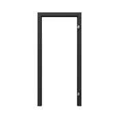 Ościeżnice - Ościeżnica regulowana do skrzydeł bezprzylgowych Vector 80 prawa czarna 95-115 mm Porta - miniaturka - grafika 1