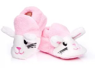 Buciki niechodki dla dziewczynki – różowe 6-12 m. - Buty dla dziewczynek - miniaturka - grafika 1
