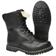 Odzież taktyczna i umundurowanie - Buty BRANDIT Glany Ocieplane Para Boots Winter Lining Czarne - miniaturka - grafika 1