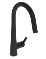 Baterie kuchenne - Hansa Designo - Bateria zlewozmywakowa z wyciąganą wylewką, czarny mat 5136228333 - miniaturka - grafika 1