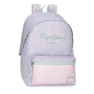 Pepe Jeans Renata Plecak Szkolny Laptop 15,6 cala Fioletowy 31x44x17,5 cm Poliester 22,79 l by Joumma Bags, Fioletowy, Talla única, plecak szkolny - Plecaki szkolne i tornistry - miniaturka - grafika 1