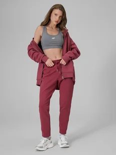 4F Spodnie dresowe damskie - burgundowe XXL - Spodnie sportowe damskie 4F Spodnie dresowe damskie - burgundowe XXL - Spodnie sportowe damskie - miniaturka - grafika 1