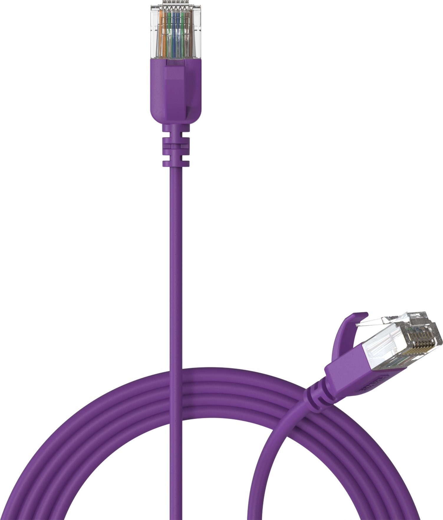 Procab PROCAB CSD560V/1 Kabel sieciowy Slimline - CAT6A RJ45 U/UTP wersja fioletowa - 1 metr