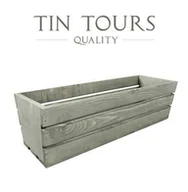 Donice - ZIELONA DREWNIANA SKRZYNKA NA KWIATY I ZIOŁA 50x18x15 cm - miniaturka - grafika 1