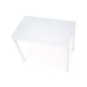 Stoły - Stół Biały Ze Szklanym Blatem Argus Halmar - miniaturka - grafika 1