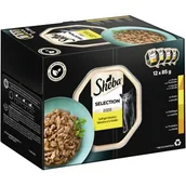 Mokra karma dla kotów - Sheba Wielopak Selection w sosie o smaku drobiu 12 x 85 g: - miniaturka - grafika 1