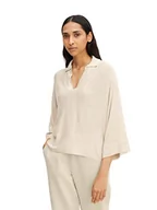 Swetry damskie - TOM TAILOR Damski Sweter z dzianiny z kołnierzem 1031187, 29517 - Sand Stone Beige, L - miniaturka - grafika 1
