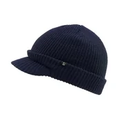 Czapki męskie - Czapka Zimowa Akrylowa z Daszkiem Brandit Shield Cap Navy - miniaturka - grafika 1