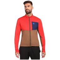 Bluzy sportowe męskie - Męska bluza Kilpi Erin-M Rozmiar: L / Kolor: brązowy - miniaturka - grafika 1