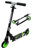 Hulajnogi - Duża Hulajnoga H7 CZARNO-ZIELONA Składana R-Sport koła 145 mm do 100 kg - miniaturka - grafika 1