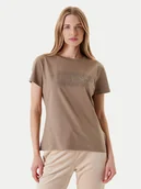 Koszulki i topy damskie - Guess T-Shirt V5YI08 J1314 Brązowy Regular Fit - miniaturka - grafika 1