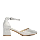 Czółenka - Czółenka Rieker 44762-90 Srebrny - miniaturka - grafika 1