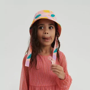 Czapki dla dzieci - Reserved - Bawełniany kapelusz z wiązaniem - Wielobarwny - grafika 1