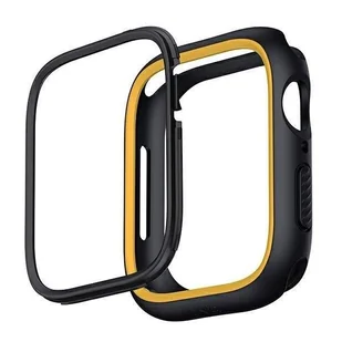 UNIQ etui Moduo Apple Watch Series  4/5/6/7/8/SE 44/45mm czarny-musztardowy/midnight-mustard - Akcesoria do smartwatchy - miniaturka - grafika 2