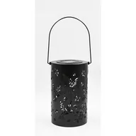Lampy ogrodowe - Latarnia solarna LED ptaki czarna - miniaturka - grafika 1