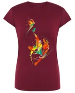 Koszulki i topy damskie - Modny T-Shirt Kolorowy nadruk Piłkarz R.L - miniaturka - grafika 1