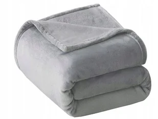 Koc 200X220 Miękki Puszysty Gładki Szary - Koce - miniaturka - grafika 1