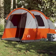 Namioty i tipi dla dzieci - The Living Store Namiot turystyczny - 4-os. - szaro-pomarańczowy - wodoszczelny - Namiot - miniaturka - grafika 1