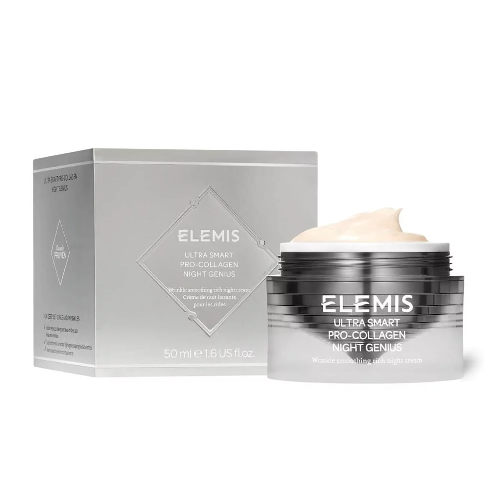 Elemis Pielęgnacja twarzy Wygładzająco-odżywczy krem na noc Pro-Collagen ULTRA SMART 50 ml