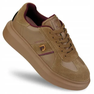 Buty sportowe damskie Daniel Lopez skórzane SNEAKERSY brązowe SS2D4005 39 - Półbuty damskie - miniaturka - grafika 1