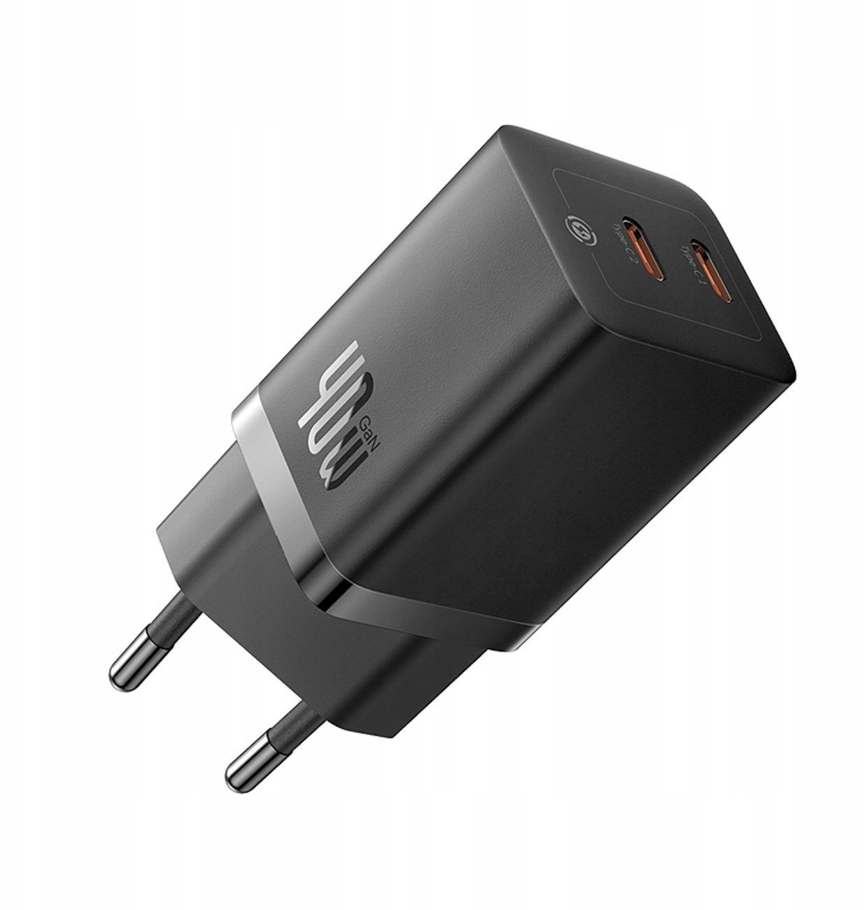 Ładowarka Baseus Ładowarka sieciowa GaN5 Pro 40W 2xUSB-C - czarna