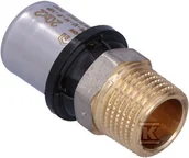 Łączniki, trójniki, kształtki - Złączka podłączeniowa PURMO CLEVERFIT z gwintem zewnetrznym 20x1/2" GZ - miniaturka - grafika 1