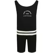 Kombinezony - Karl Lagerfeld Kids Kombinezon | Regular Fit - miniaturka - grafika 1