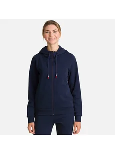 Bluza Rossignol W Logo Sweat Fz Hood Fl granatowy 2XS - Bluzy damskie - miniaturka - grafika 1