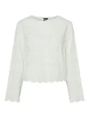 Swetry damskie - Pieces Sweter "Tarmorine" w kolorze białym - miniaturka - grafika 1