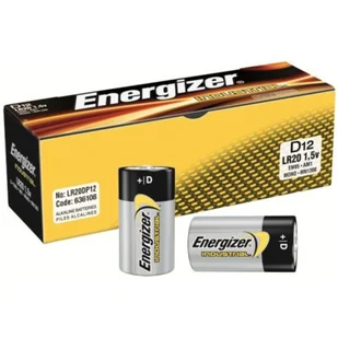 Energizer Bateria Energizer Industrial alkaliczna D LR20 12 szt. Bulk 7638900361087 - Baterie do zasilaczy awaryjnych UPS - miniaturka - grafika 1