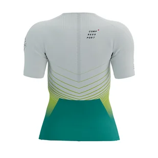 COMPRESSPORT Triathlonowa koszulka kompresyjna damska TRI POSTURAL SS TOP columbia - Koszulki sportowe damskie - miniaturka - grafika 2
