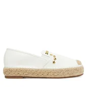 Espadryle damskie - Espadryle DeeZee MSD53 Biały - miniaturka - grafika 1