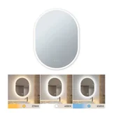 Lampy ścienne - Lustro MIRRA 60x80 LED DIM 22W 2700-6500K IP44 - biały - miniaturka - grafika 1