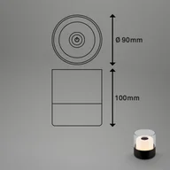 Lampy stojące - Briloner Akumulatorowa lampa stołowa LED 7483 IP44, czarna - miniaturka - grafika 1