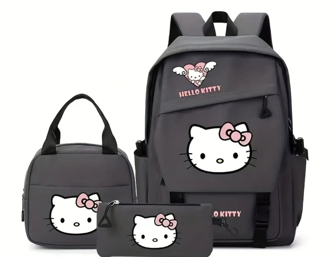 Plecak Szkolny Hello Kitty Tornister Torba Zestaw Piórnik 3W1 Styl