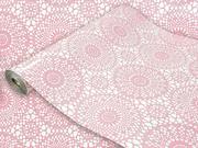 Tapety - Samoprzylepna Okleina Meblowa Różowa Koronka Na Regał Meble Szafkę 45x240 - miniaturka - grafika 1
