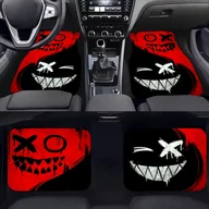 Inne - TEMU Zestaw Dywaników Samochodowych z Motywem Anime Halloween Ducha - 2 szt./4 szt. - Wytrzymałe, Antypoślizgowe i Łatwe w Czyszczeniu - Pasują do - miniaturka - grafika 1