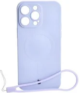 Etui i futerały do telefonów - Bizon Etui Case Silicone Magnetic do Apple iPhone 14 Pro Max, jasnofioletowe - miniaturka - grafika 1