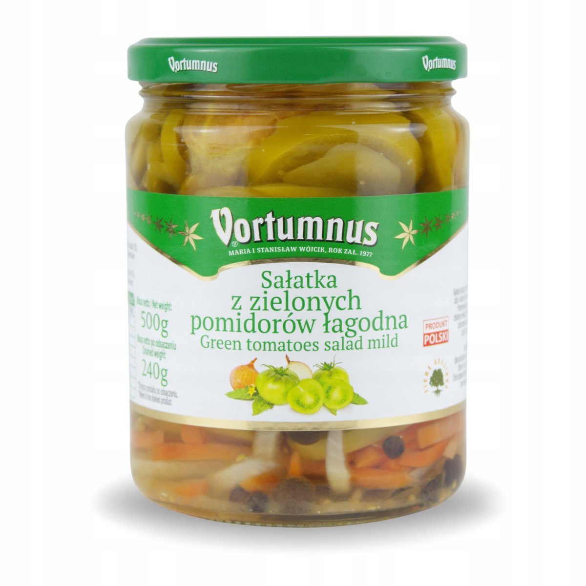 SAŁATKA Z ZIELONYCH POMIDORÓW 500G VORTUMNUS