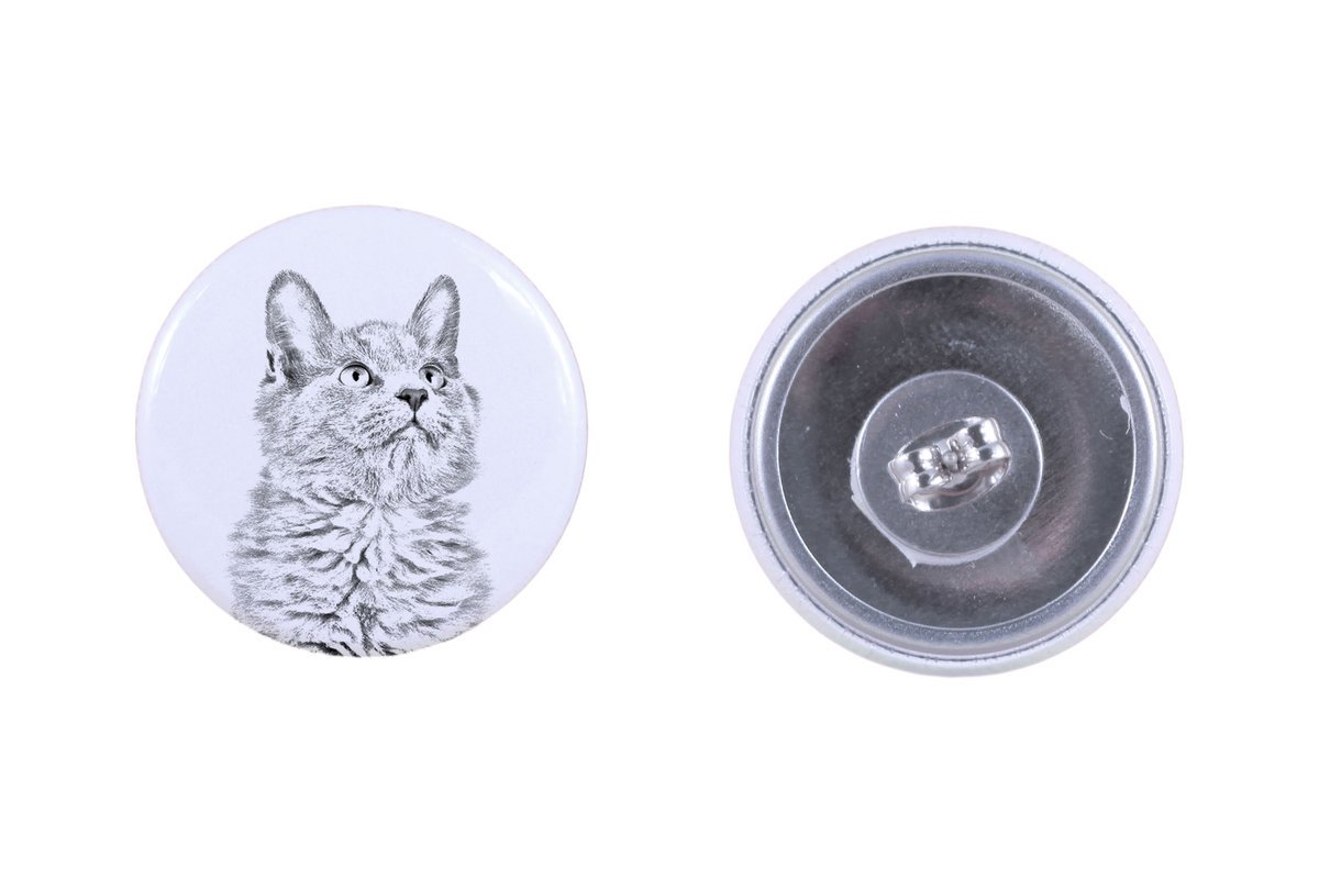 Nebelung - kolczyki z ukochanym kotem, własne foto, idealny gadżet dla miłośników kotów marki Art.-Dog