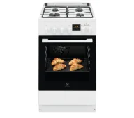 Kuchenki gazowo-elektryczne - Electrolux 600 LKK560224W - miniaturka - grafika 1