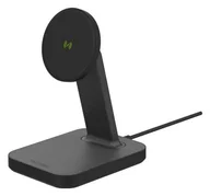 Ładowarki do telefonów - Mophie Snap+ charging stand pad - stojąca ładowarka bezprzewodowa do dwóch urządzeń kompatybilna z MagSafe 15W black - miniaturka - grafika 1